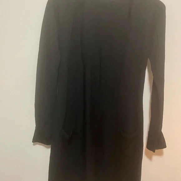 Anne Fontaine long black wool cardigan, Size 38!